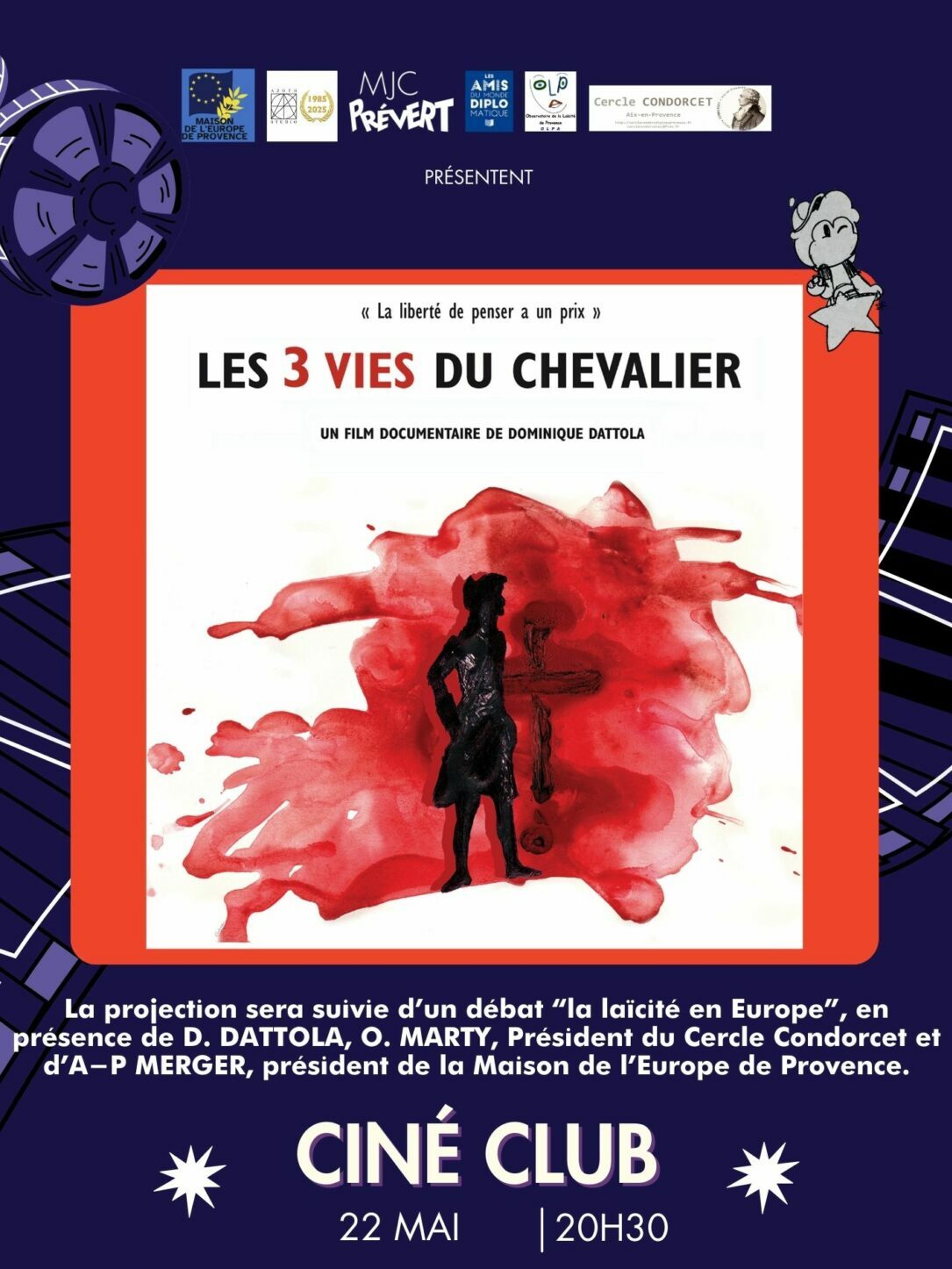 Événement culturel sur la laïcité en Europe : un Ciné-débat à Aix-en-Provence